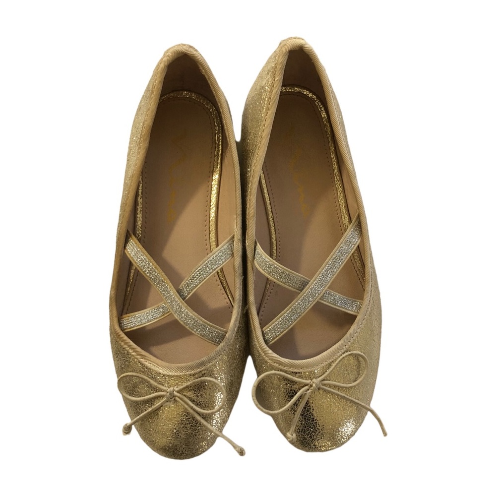 Nina Girls Gold Ballet Flats